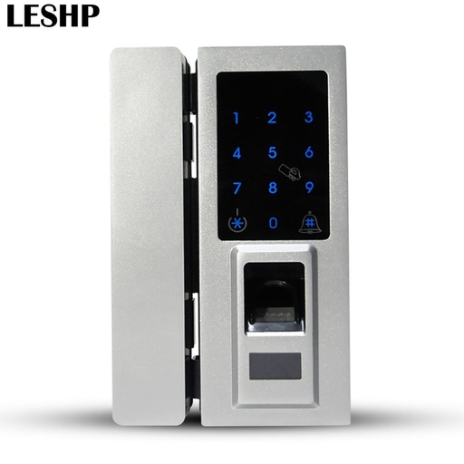[32845392284] Digital Glass Door Lock Touch Screen Fingerprint Electronic Door Lock Password Lock Keyless Security