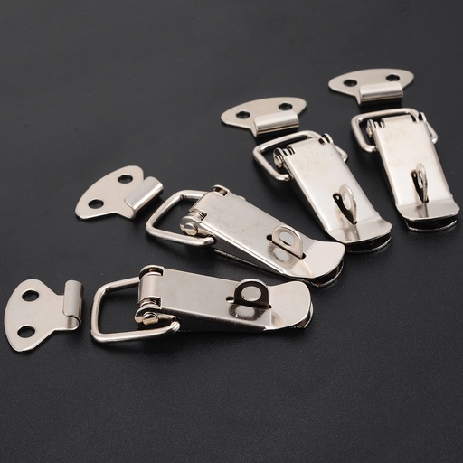 [32815680439] 4Pcs Stainless Steel Spring Toggle Latch Catch For Case Chest Lock Box Lock Hardware Tools Mayitr