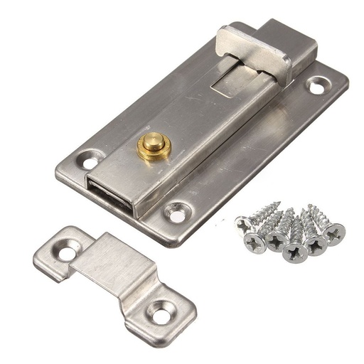[32833118823] Home Door Security Guard Latch Bolt Gate Lock Stainless Steel Spring Loaded