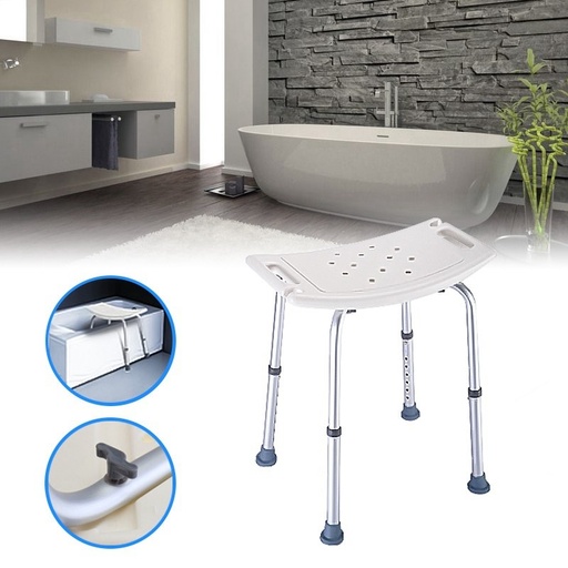 [32963174711] Hot Sale Shower Stool - Adjustable Bath Tub Seat for Bathroom Safety & Shaving - Heavy Duty & Lightw