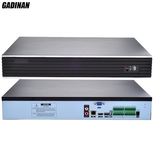 [32778073893] GADINAN H.265/H.264 32CH*4MP/24CH*5MP CCTV NVR Two-way Audio Security Network Recorder IP P2P NVR ON