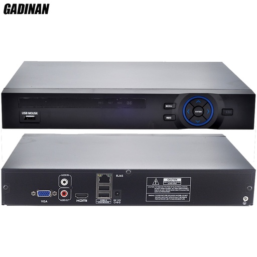 [32759315169] GADINAN ONVIF CCTV NVR 32CH 1080P/8CH 5M/16CH 4M Security Network Recorder HDMI 1080P full HD Output