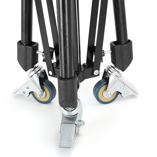 [32961197611] Universal Ajustable Anti-Shake Anti-Skid Light Stand Trolley Wheel with Brake Lock New Arrival