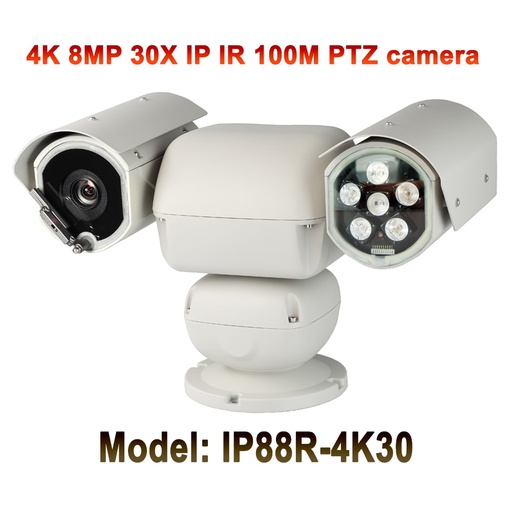 [32874946350] Ultra HD H.265 8MP IR 100M IP Camera 4K PTZ Heavy Duty 30x Auto Zoom Starlight Motion detection onvi