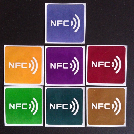 [32759290247] 7pcs/Lot,NTAG213,NFC tags/RFID adhesive label/sticker,compatible with all nfc products dia 30mm