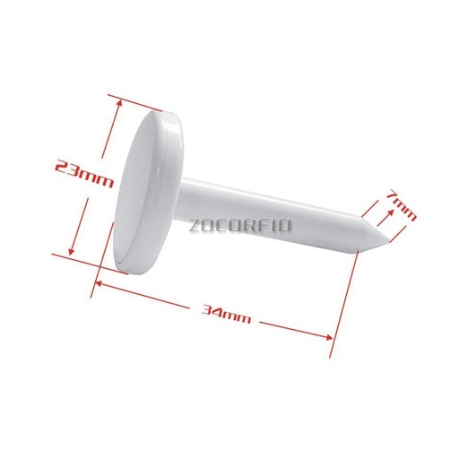 [32418741607] Free shippig 100pcs 23X34X7mm  forest Safety protection special 125kHZ RFID nail tags /forest Patrol