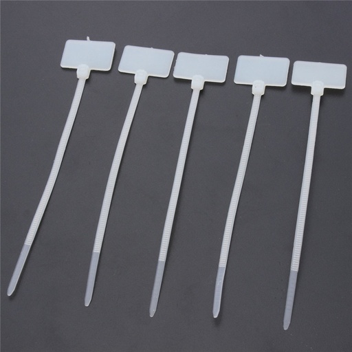 [32692797117] New Arrival 100Pcs Nylon Self-Locking Label Tie Network Cable Marker Cord Wire Strap Zip 