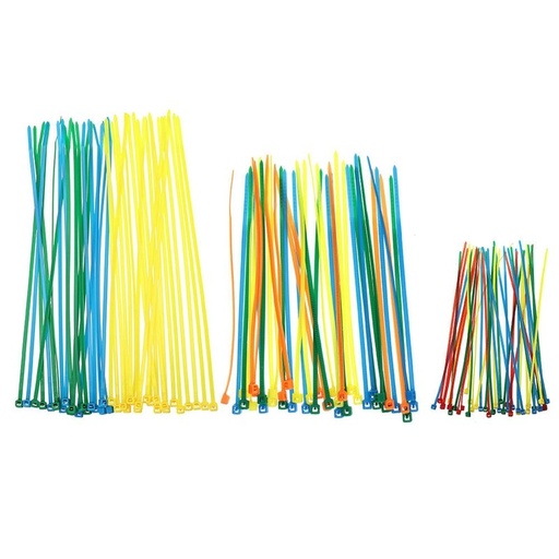 [32970296535] 40Pcs Self-locking Cable Ties RJXHOBBY 2.5x100/3x150/4x200mm Mixed color Self-Locking Nylon Cable 
