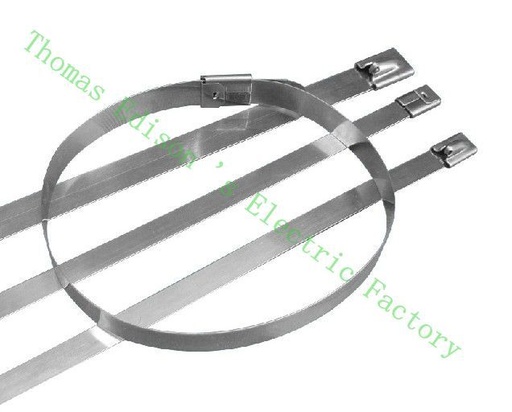 [2024792389] High Quality 100pcs 12mmx500mm Self-Locking Stainless Steel Zip Cable Tie Lock Tie Wrap