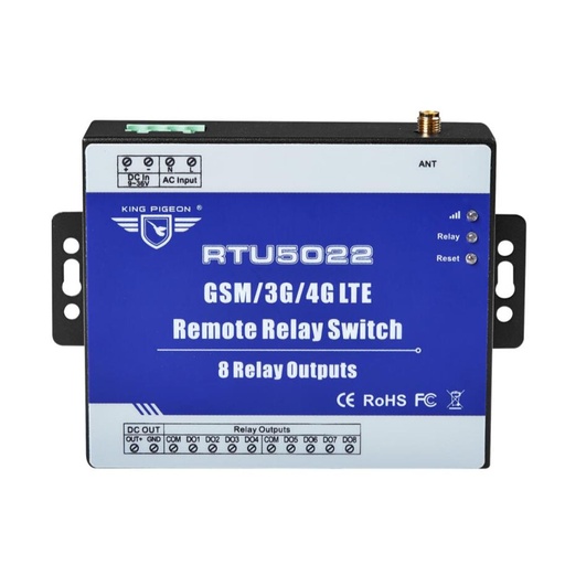 [RTU5022] GSM Remote Relay Switch SMS Alarm control by SMS APP Timer for Street Light Pump Control with 8 Rela