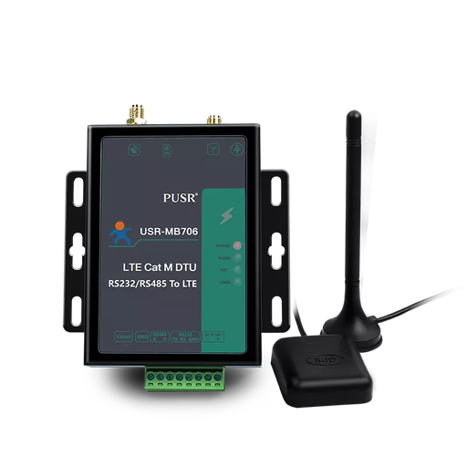 [USR-MB706] USR-MB706 RS232 RS485 To 4G LTE Cat M1 Cat-NB2 EGPRS Serial Converter With GNSS DTU IoT Device Support Modbus