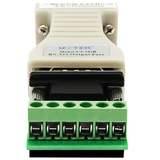 [UT-202D] UTEK UT-202D Passive RS232 to RS422 Converter RS422 to 9Pin Serial Port Two-way Communication Distance 1.2KM No Need Power