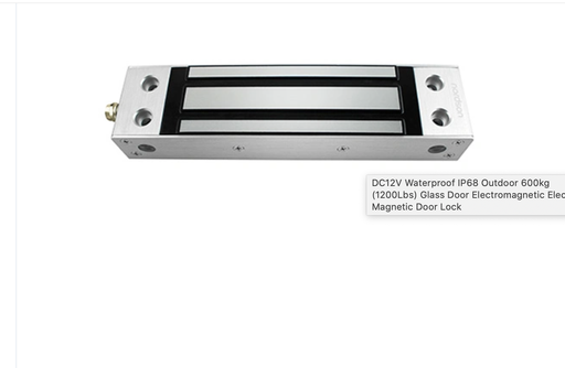 [NORDS10092220] DC12V Waterproof IP68 Outdoor 600kg (1200Lbs) Glass Door Electromagnetic Electro Magnetic Door Lock