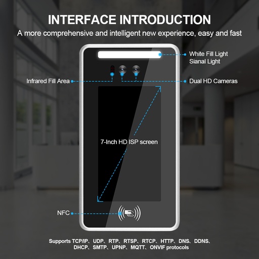 [WCAM101119340019] Face Recognition Face Recognit Door Security Door Access Control System